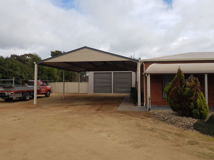 Carports gutters hv carport downpipes streamlined joints concealed brackets flashings finish range below under our see