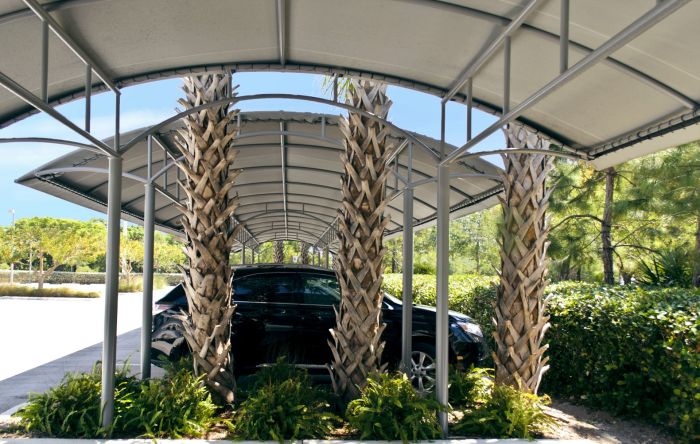 Commercial carport structures