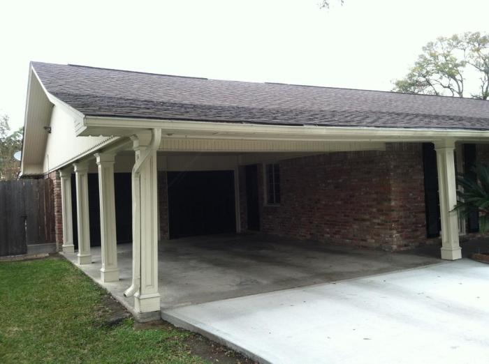 Enclose carport to garage