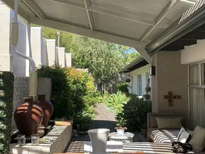 Backyard outdoor living space