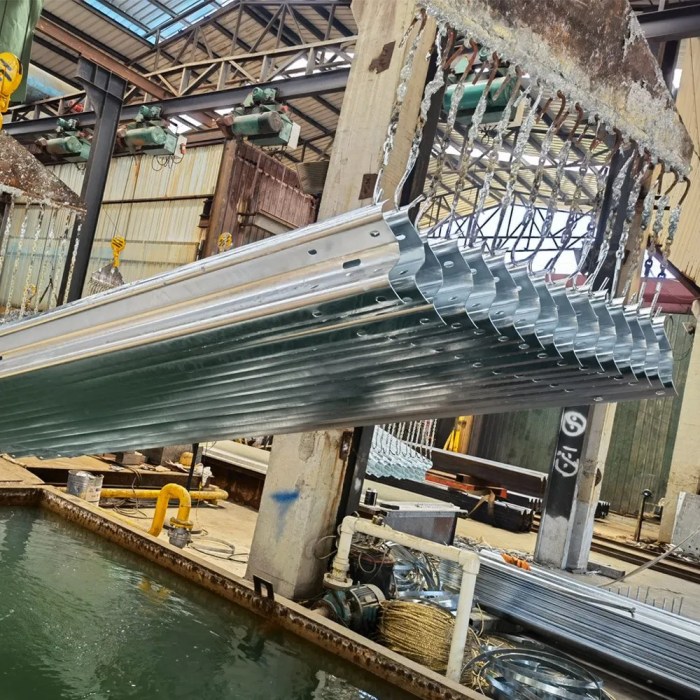 Galvanized steel barricades