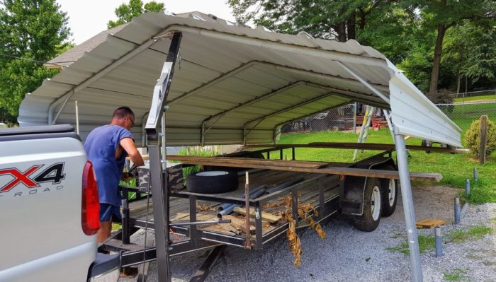 Moving a carport