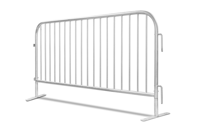 Galvanized steel barricades