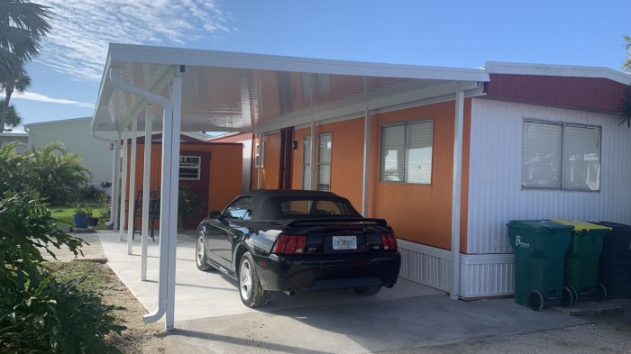Aluminum carports for mobile homes