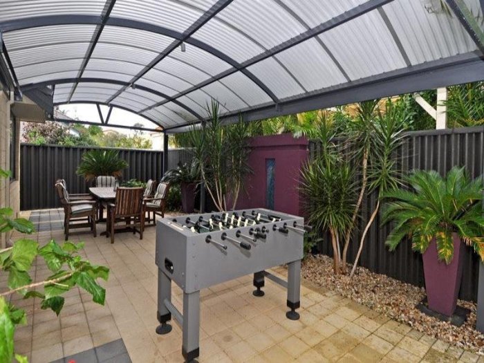 Backyard living spaces