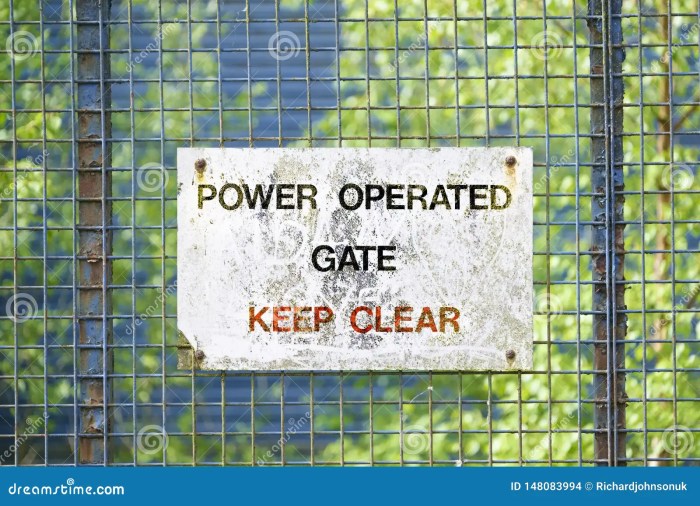 Electric security gates for business